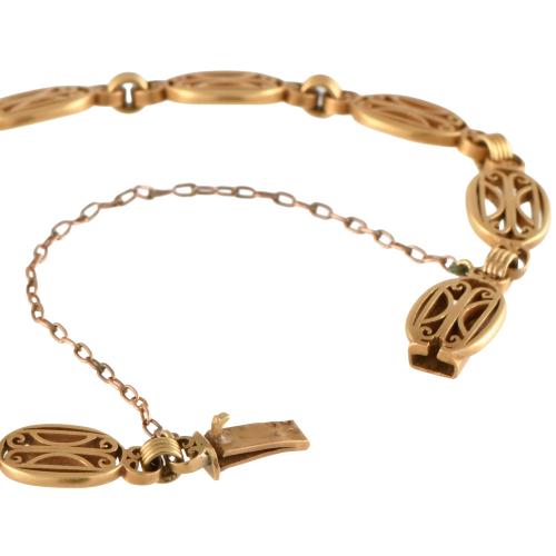 Articulated links bracelet.