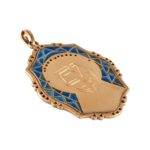 Devotional pendant with the image of Madonna.