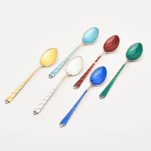 Set of twelve Danish spoons.