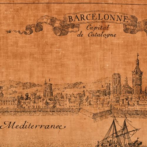 Map of Barcelona, 20th century.