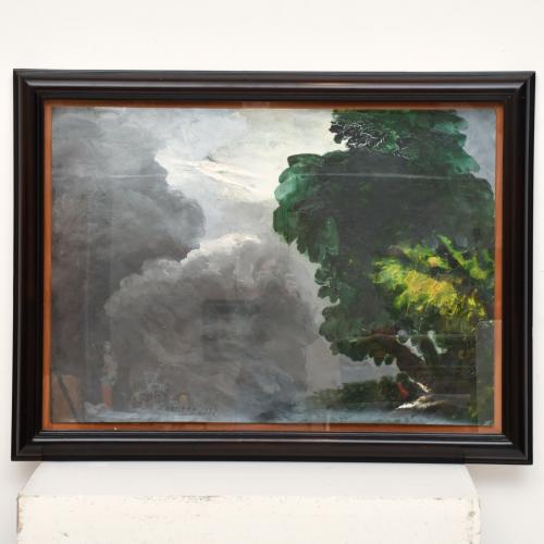 RAMIRO FERNANDEZ SAUS (1961). "Cloudy Landscape", 1987.