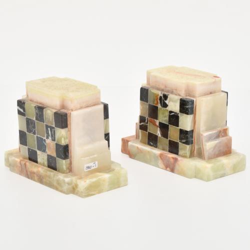 A pair of bookends, Art Deco style, 20th century.