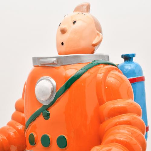 ‘Tintin as an astronaut’.