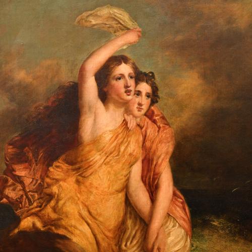 ATTRIBUTED TO WILLIAM ETTY (1787-1849). "Nayades".