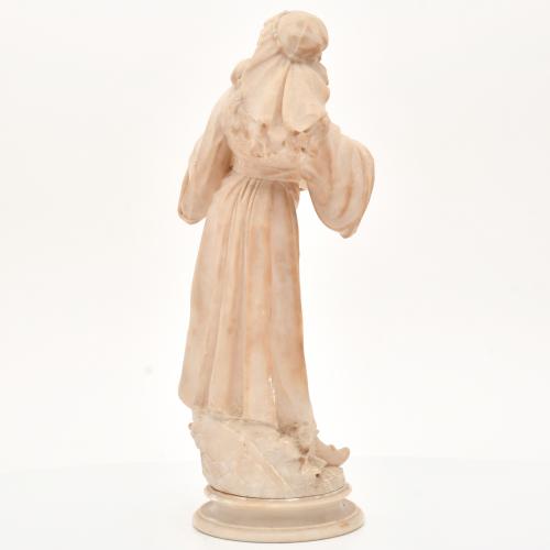Personification of music in the shape of a courtier woman.