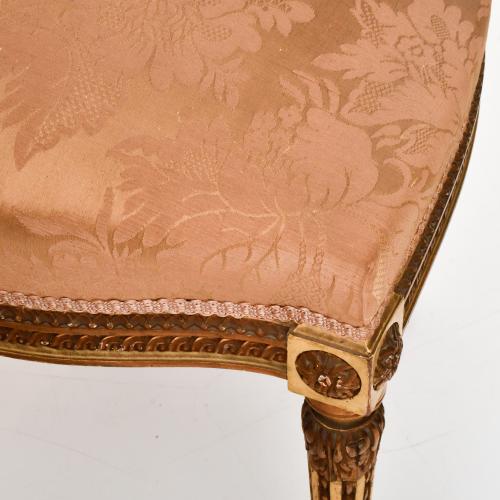 Set of six chairs, Louis XVI style, 20th century.