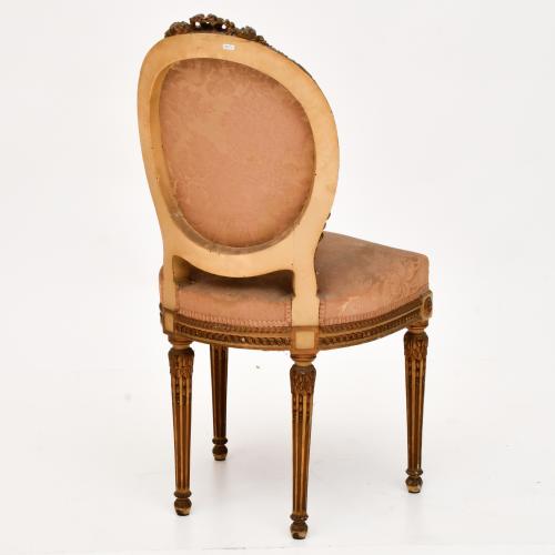 Set of six chairs, Louis XVI style, 20th century.