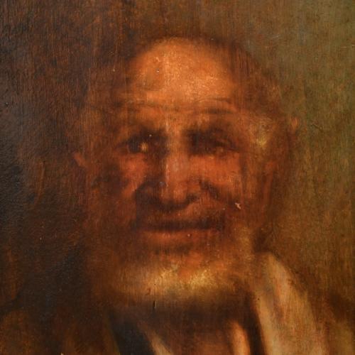 ESCUELA ESPAÑOLA, SIGLO XX. Pareja de retratos masculinos.