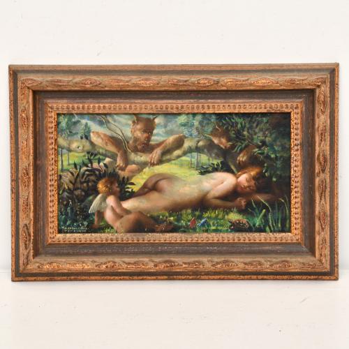JOSEP MARIA MARQUES PUIG (1890-1950). "Venus and Faun", 193