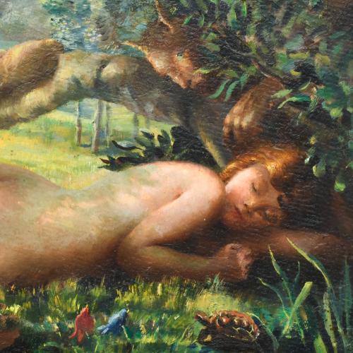 JOSEP MARIA MARQUES PUIG (1890-1950). "Venus and Faun", 193
