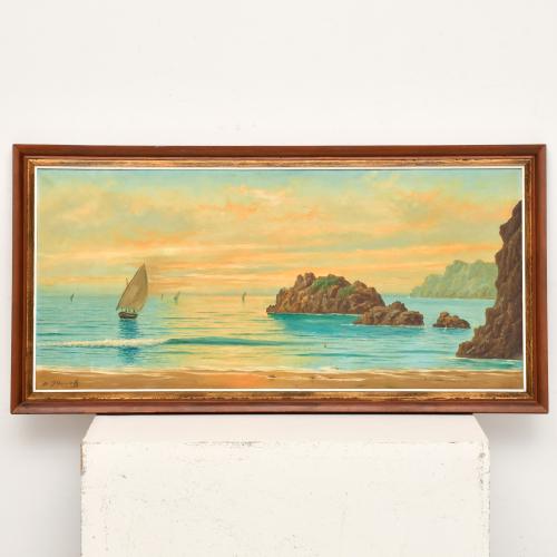 ÀNGEL PLANELLS (1901-1989). "Retorn de la pesca".