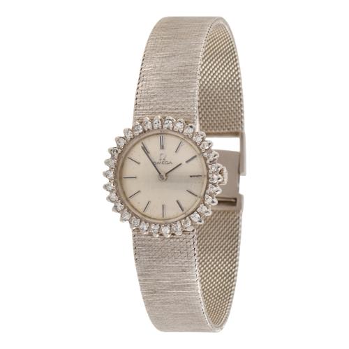 OMEGA, wristwatch-jewel with diamonds.