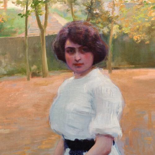 RAMÓN CASAS Y CARBO (1866-1932). "Júlia at the Sant Roc fou