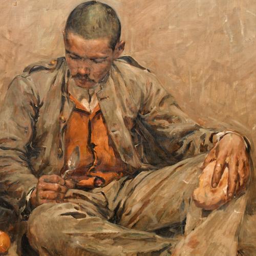ALBERTO PLA I RUBIÓ (1867-1937). "Soldier", Valencia, 1901.