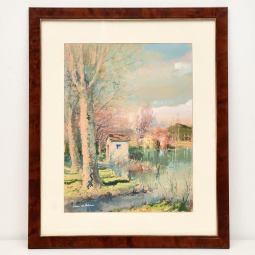 JOAN DE PALAU (1919-1991). "Flaçà", Banyoles.