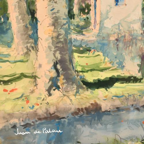 JOAN DE PALAU (1919-1991). "Flaçà", Banyoles.