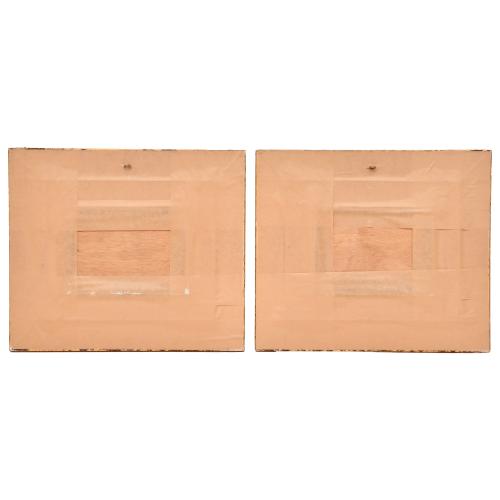 20TH CENTURY CATALAN SCHOOL. Pair of seascapes