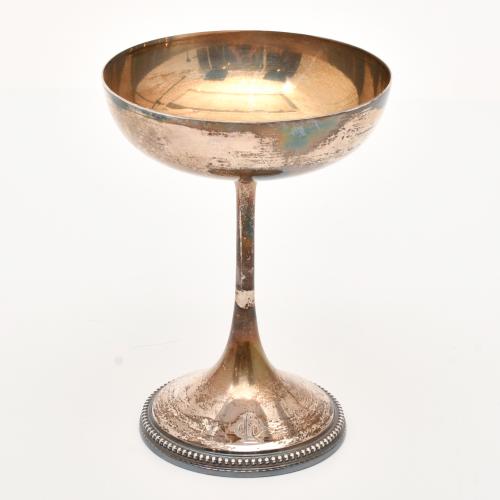 Set of six cava glasses.