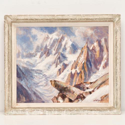 MARCEL WIBAULT (1904-1998).  "Picos nevados".