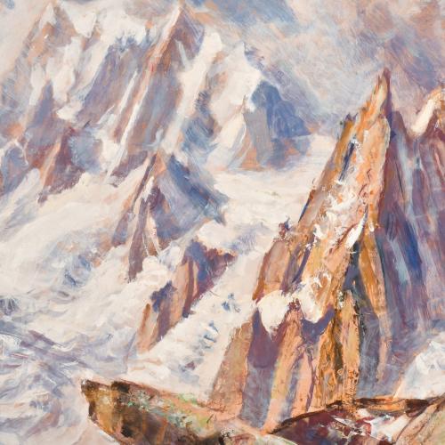 MARCEL WIBAULT (1904-1998).  "Picos nevados".
