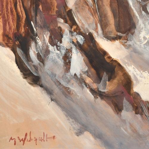 MARCEL WIBAULT (1904-1998). "Snowy peaks".