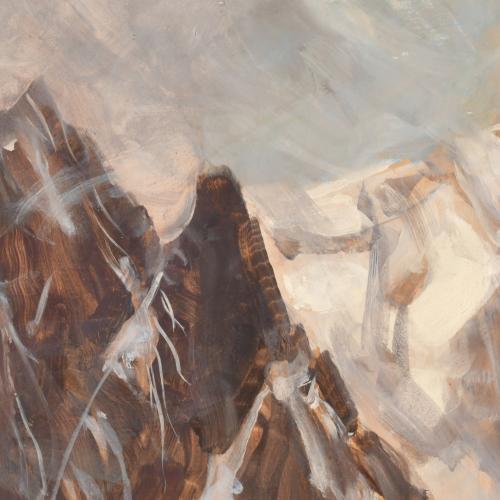 MARCEL WIBAULT (1904-1998). "Snowy peaks".