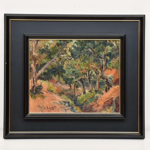 ESCUELA ESPAÑOLA, SIGLO XX. "Bosque".