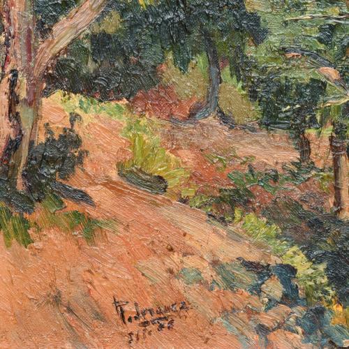 ESCUELA ESPAÑOLA, SIGLO XX. "Bosque".
