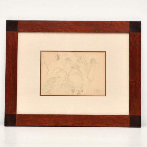 JOAQUIM MIR I TRINXET (1873-1940). Figures sketch.