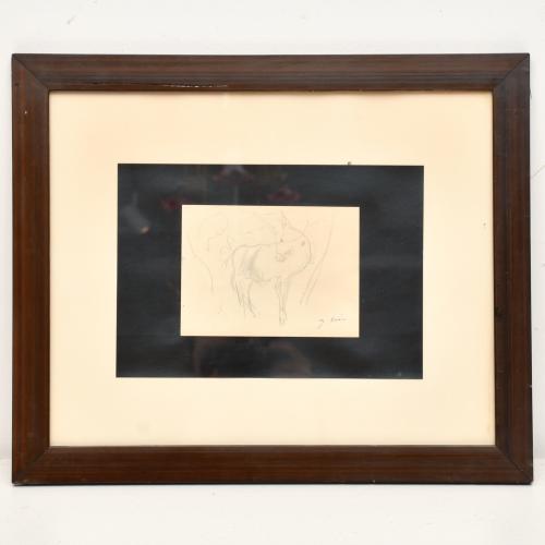 JOAQUIM MIR I TRINXET (1873-1940). Sketch of a donkey.