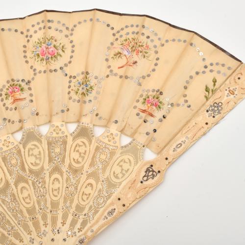 Pair of fans, 20th century.