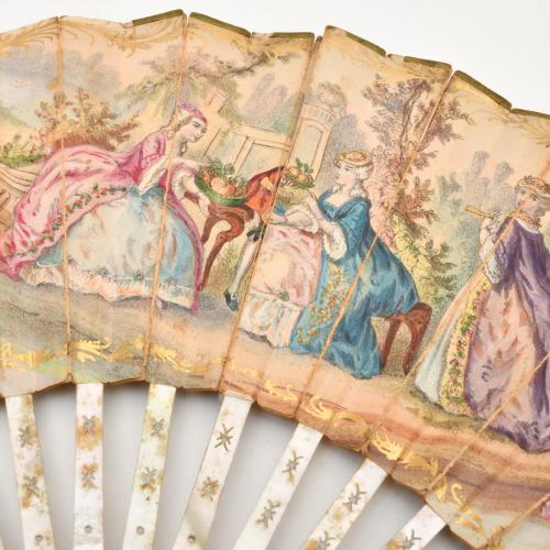 Pair of fans, 20th century.