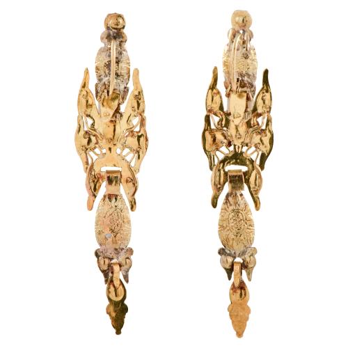 Catalan 'arangada' earrings, third quarter of the 18th cent