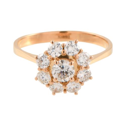 Rosette ring, 1990's.
