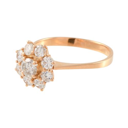 Rosette ring, 1990's.