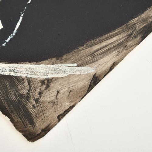 ANTONI TÀPIES (1923-2012). "Jambe sur ovale", 1976.