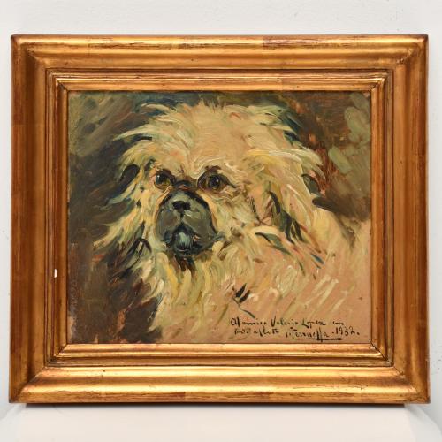 JOAQUIM TERRUELLA MATILLA (1891-1957). "Dog portrait", 1932.