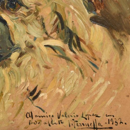 JOAQUIM TERRUELLA MATILLA (1891-1957). "Dog portrait", 1932.