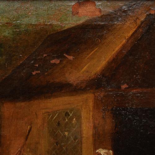 19TH CENTURY ENGLISH SCHOOL. "Characters and horese".