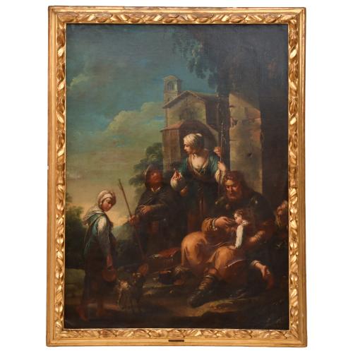 18TH CENTURY ITALIAN SCHOOL. "Tradition scene".