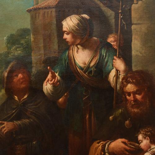 18TH CENTURY ITALIAN SCHOOL. "Tradition scene".