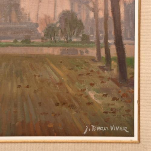 JOAN TORRAS VIVER (1929-2021).  "Rambla y Colón".