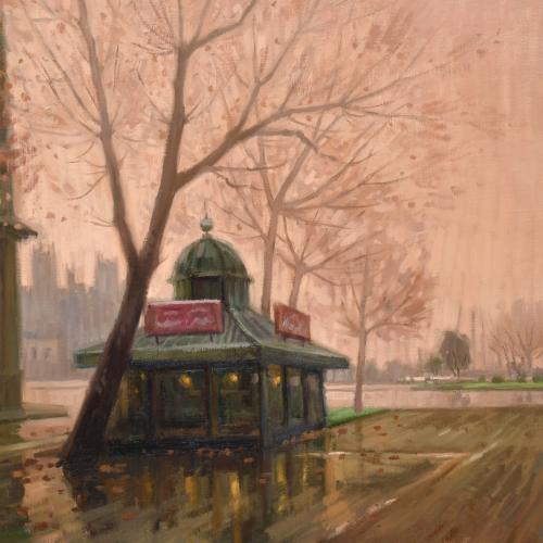 JOAN TORRAS VIVER (1929-2021).  "Rambla y Colón".