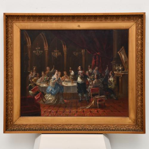 19TH CENTURY FRENCH SCHOOL. "Banquet".