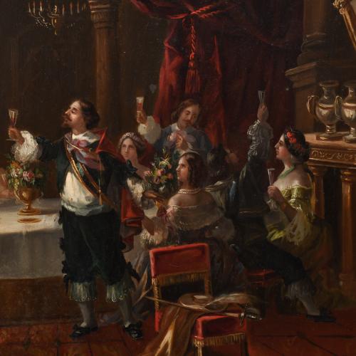 19TH CENTURY FRENCH SCHOOL. "Banquet".