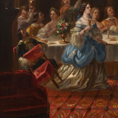 19TH CENTURY FRENCH SCHOOL. "Banquet".