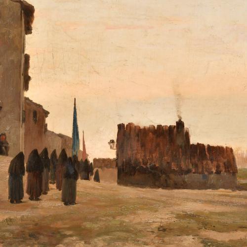 TALLER DE MODEST URGELL I INGLADA (1839-1919). "Procesión y
