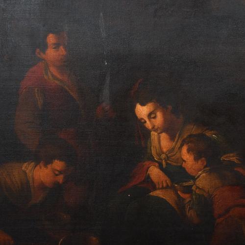 ESCUELA PROBABLEMENTE ITALIANA,SIGLO XIX. "Escena pastoril"