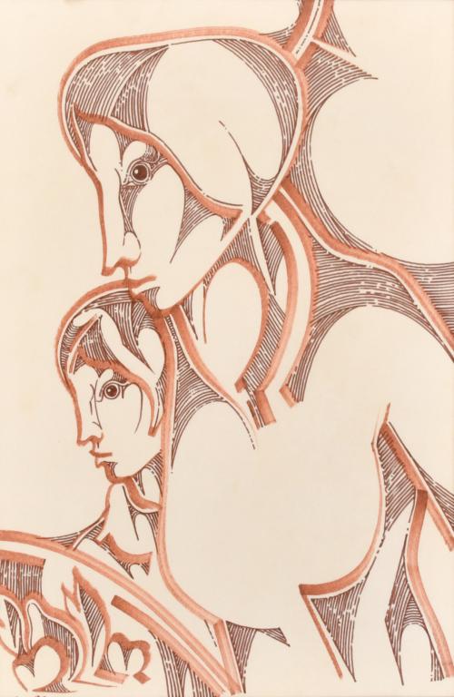 JOSÉ MARIA PARRAGA (1937-1997).  "Figuras", 1980.