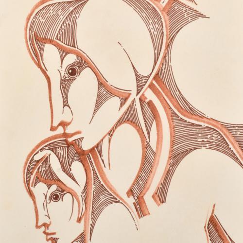 JOSÉ MARIA PARRAGA (1937-1997).  'Figures', 1980.